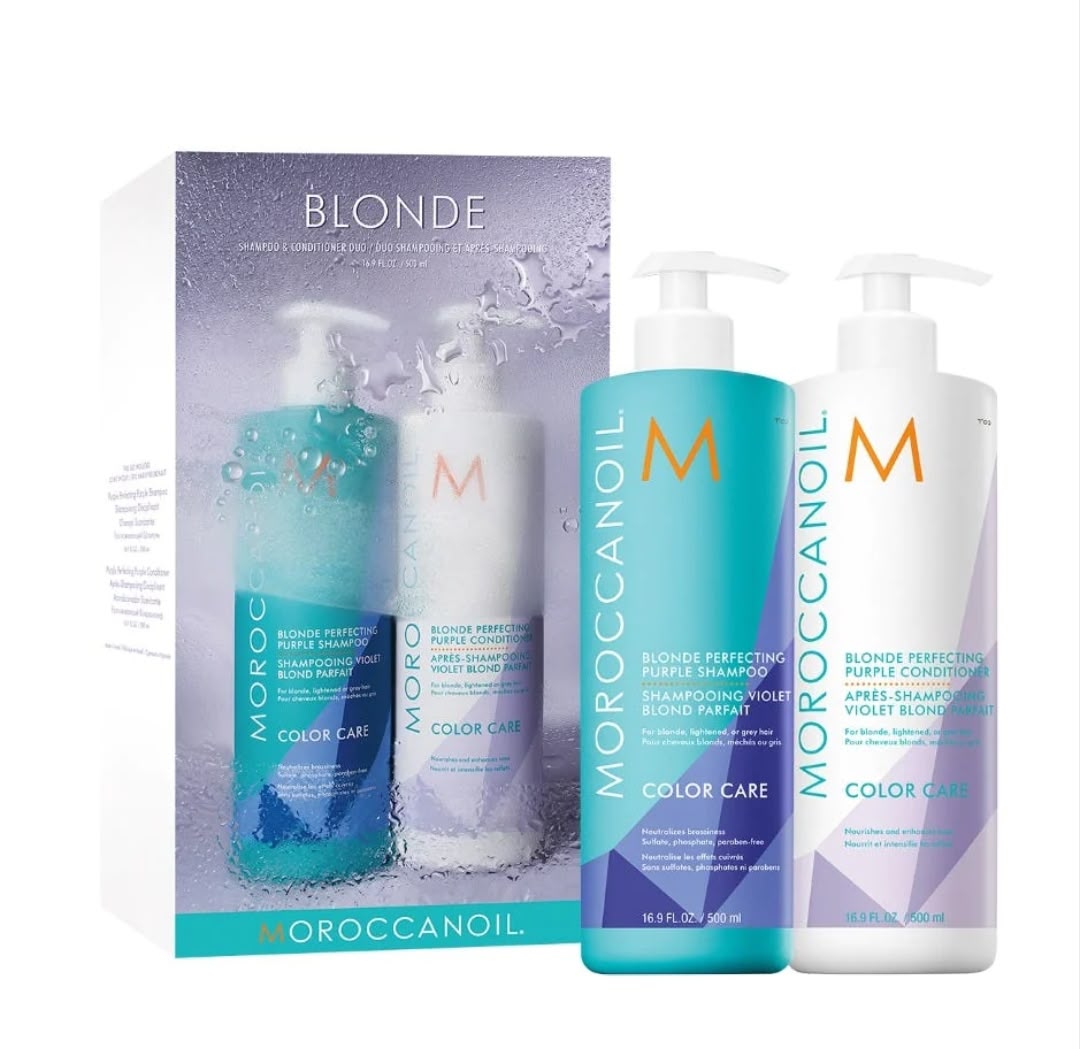 Moroccanoil Blonde Perfecting Purple Duo